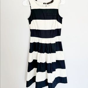 Dark navy and white striped Limited dress, size 0